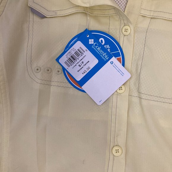 COLUMBIA Short Sleeve Button-Up Top - Picture 5 of 8